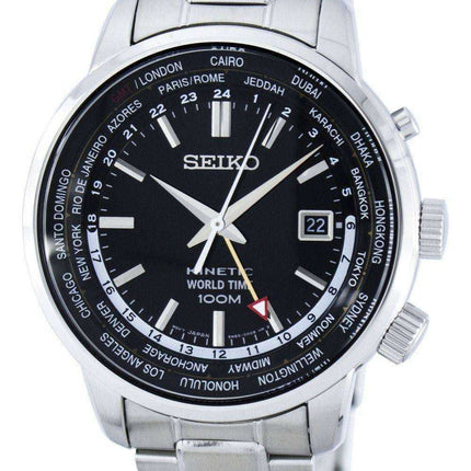 Orologio da uomo Seiko Kinetic World Time GMT SUN069 SUN069P1 SUN069P