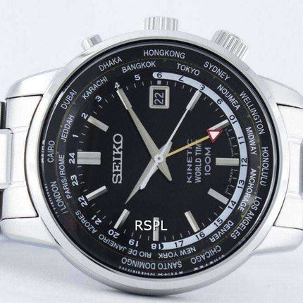 Orologio da uomo Seiko Kinetic World Time GMT SUN069 SUN069P1 SUN069P