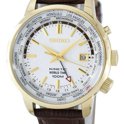 Orologio da uomo Seiko Kinetic World Time GMT SUN070 SUN070P1 SUN070P