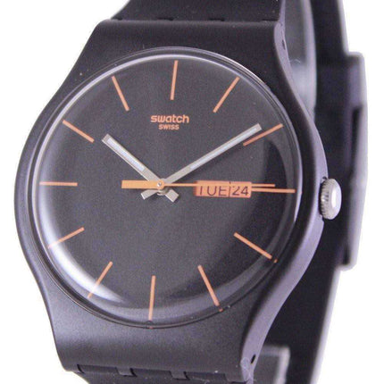 Swatch Originals Dark Rebel Swiss Quartz SUOB704 Orologio unisex