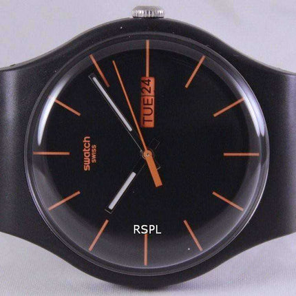 Swatch Originals Dark Rebel Swiss Quartz SUOB704 Orologio unisex
