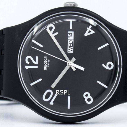 Orologio unisex Swatch Originals Backup Black Quartz SUOB715