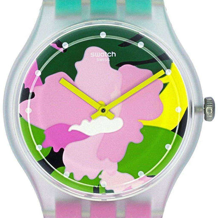 Orologio analogico Swatch Originals Tropical Quartz SUOK132 unisex