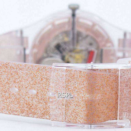 Orologio unisex Swatch Originals Pink Glistar Quartz SUOK703