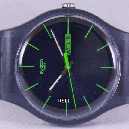 Swatch Originals Blue Rebel Swiss Quartz SUON700 Orologio unisex