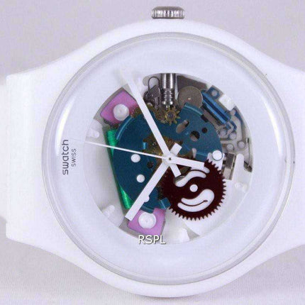 Swatch Originals White Quartz Swiss Quartz SUOW100 Orologio unisex