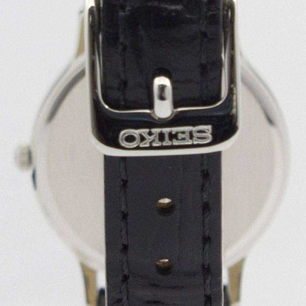 Cinturino in pelle quadrante bianco Seiko Solar SUP299 SUP299P1 SUP299P
