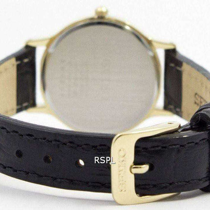Cinturino in pelle quadrante bianco Seiko Solar SUP304 SUP304P1 SUP304P