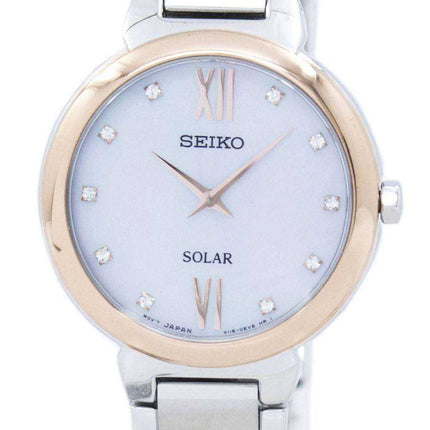Orologio da donna Seiko Classic Solar Diamond Accent SUP382 SUP382P1 SUP382P
