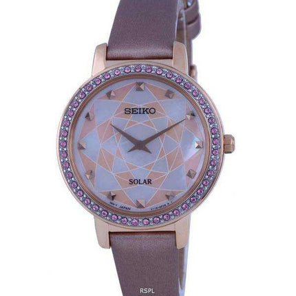Seiko Scopri di più Orologio da donna con cinturino in pelle Solar SUP456 SUP456P1 SUP456P