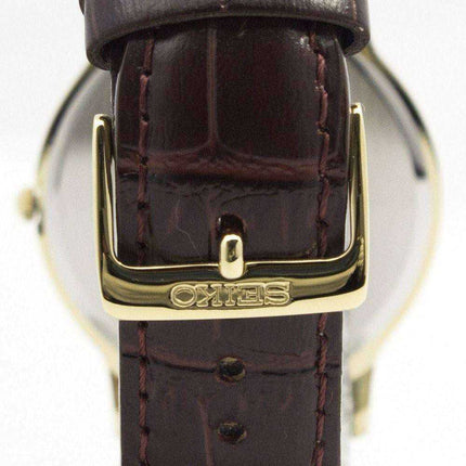 Orologio da uomo Seiko Solar Gold Tone SUP870 SUP870P1 SUP870P