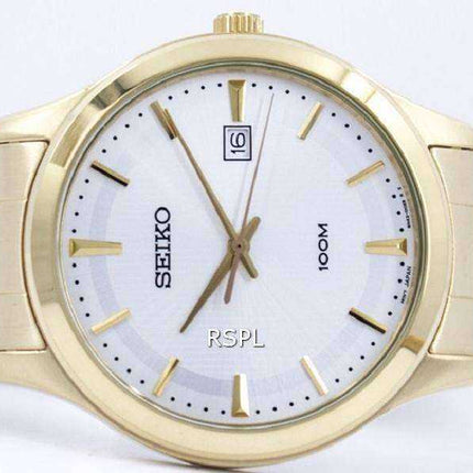 Orologio da uomo Seiko Quartz Gold Tone 100M SUR054 SUR054P1 SUR054P