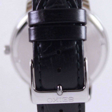 Orologio da uomo con cinturino in pelle al quarzo Seiko SUR113P1 SUR113P
