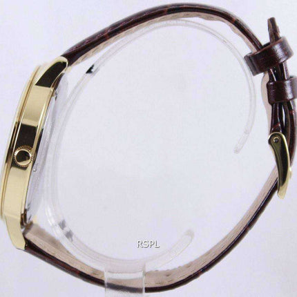 Orologio da uomo con cinturino in pelle al quarzo Seiko SUR114P1 SUR114P