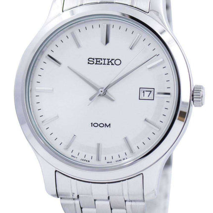 Orologio al quarzo Seiko al quarzo quadrante bianco 100M SUR141 SUR141P1 SUR141P