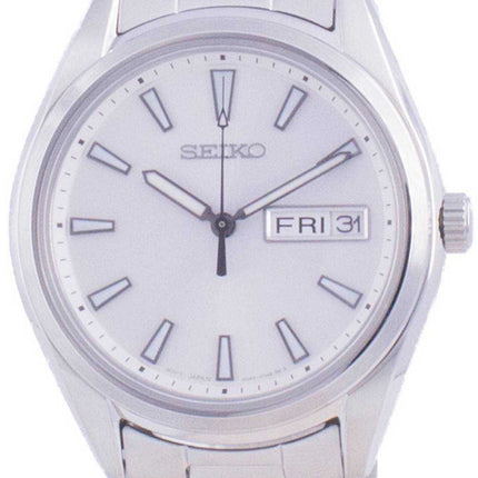 Orologio da uomo Seiko Silver Dial Quartz SUR345 SUR345P1 SUR345P 100M