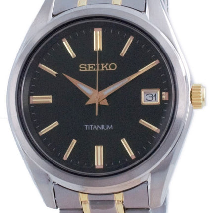 Seiko Discover More Titanium Quartz SUR377 SUR377P1 SUR377P 100M Orologio da uomo