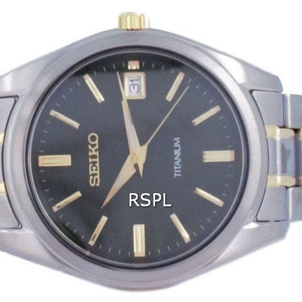 Seiko Discover More Titanium Quartz SUR377 SUR377P1 SUR377P 100M Orologio da uomo