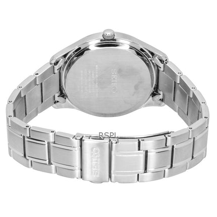 Orologio da uomo Seiko Classic in acciaio inossidabile con quadrante blu al quarzo SUR419P1 100M