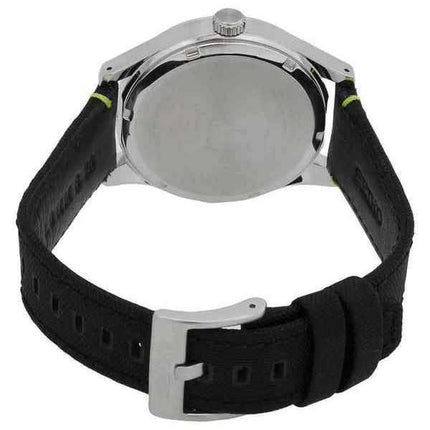 Orologio da uomo Seiko Big Date con cinturino in nylon quadrante nero al quarzo SUR517P1 100M