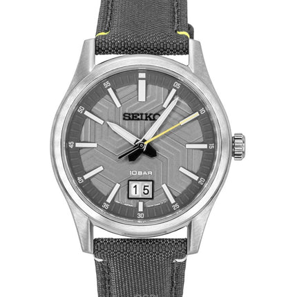 Orologio da uomo Seiko Conceptual con cinturino in nylon e quadrante grigio al quarzo SUR543P1 100M