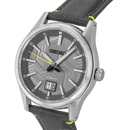 Orologio da uomo Seiko Conceptual con cinturino in nylon e quadrante grigio al quarzo SUR543P1 100M