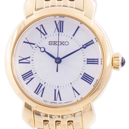 Orologio da donna Seiko Discover More quadrante bianco al quarzo SUR626 SUR626P1 SUR626P