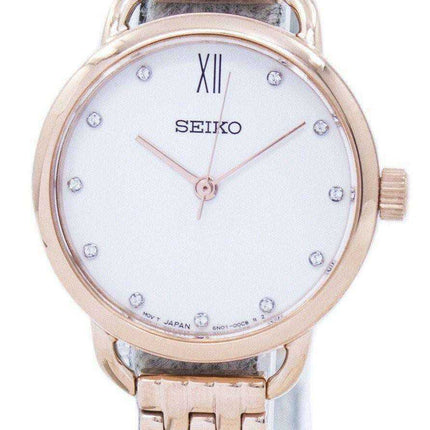 Seiko Analog Quartz Diamond Accent Orologio SUR698 SUR698P1 SUR698P da donna
