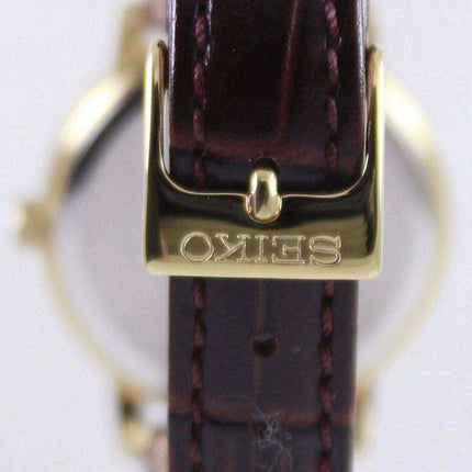 Cinturino in pelle al quarzo Seiko SUR822 SUR822P1 SUR822P - Orologio da donna