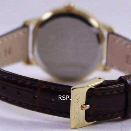 Cinturino in pelle al quarzo Seiko SUR822 SUR822P1 SUR822P - Orologio da donna