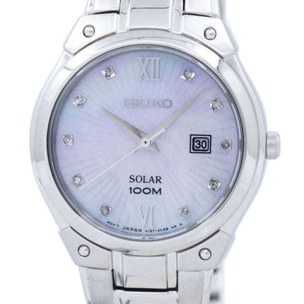 Orologio da donna Seiko Solar Diamond Accent SUT213 SUT213P1 SUT213P