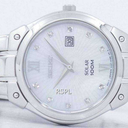 Orologio da donna Seiko Solar Diamond Accent SUT213 SUT213P1 SUT213P