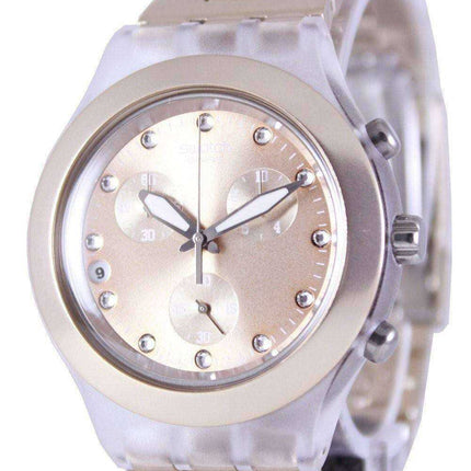 Swatch Irony Diaphane Full-Blooded Caramel Chronograph SVCK4047AG Orologio unisex