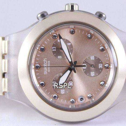 Swatch Irony Diaphane Full-Blooded Caramel Chronograph SVCK4047AG Orologio unisex