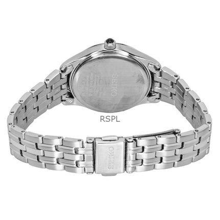 Orologio da donna Seiko in acciaio inossidabile con quadrante color crema al quarzo SWR069P1