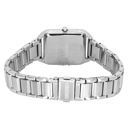 Orologio da donna Seiko Essentials in acciaio inossidabile con quadrante verde al quarzo SWR075P1