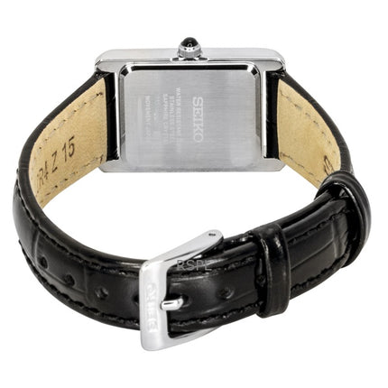 Orologio da donna Seiko Classic con cinturino in pelle e quadrante bianco al quarzo SWR107P1