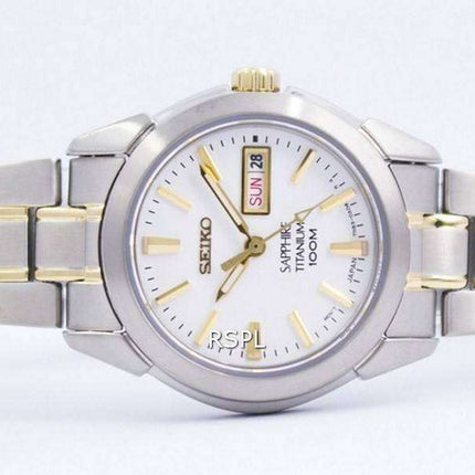 Orologio da donna Seiko Sapphire Titanium Quartz 100M SXA115 SXA115P1 SXA115P ricondizionato