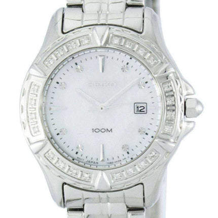 Seiko Quartz Diamond Accent 100M SXDA97 SXDA97P1 SXDA97P Orologio da donna