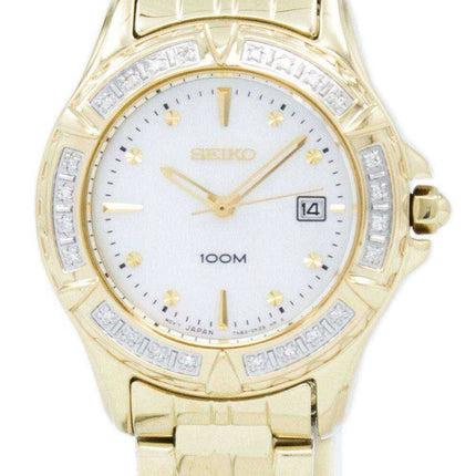 Seiko Gold-Tone 24 diamanti SXDB02 SXDB02P1 SXDB02P orologio da donna
