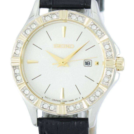 Seiko Quartz Diamond Accent SXDF24 SXDF24P1 SXDF24P Orologio da donna