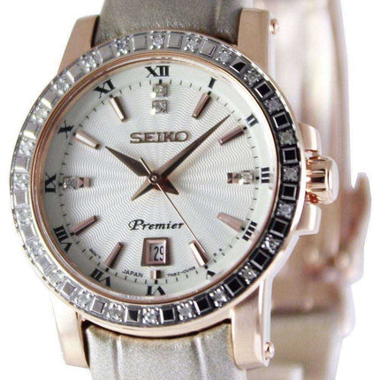 Seiko Premier Quartz Diamonds SXDG60 SXDG60P1 SXDG60P Orologio da donna