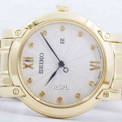 Seiko Quartz Diamond Accent SXDG80 SXDG80P1 SXDG80P Orologio da donna