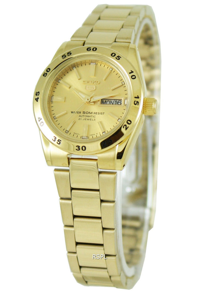 Orologio automatico da donna placcato oro Seiko 5 sport SYMG44K1 SYMG44