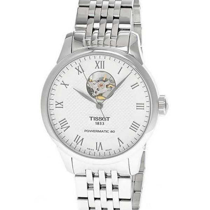 Orologio da uomo Tissot Le Locle Powermatic 80 Open Heart quadrante argento automatico T006.407.11.033.02
