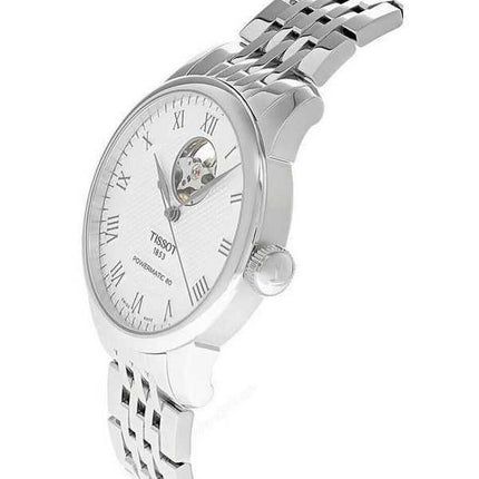 Orologio da uomo Tissot Le Locle Powermatic 80 Open Heart quadrante argento automatico T006.407.11.033.02