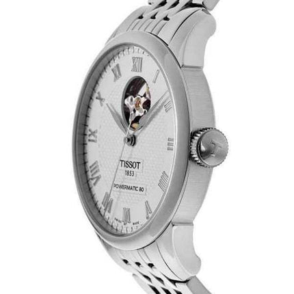 Orologio da uomo Tissot Le Locle Powermatic 80 Open Heart quadrante argento automatico T006.407.11.033.02