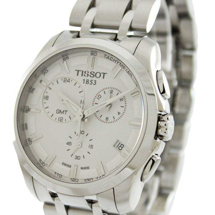Tissot Couturier Quartz GMT T035.439.11.031.00 T0354391103100 Orologio da uomo