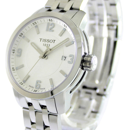 Tissot T-Sport PRC 200 quadrante bianco al quarzo T055.410.11.017.00 T0554101101700 Orologio da uomo