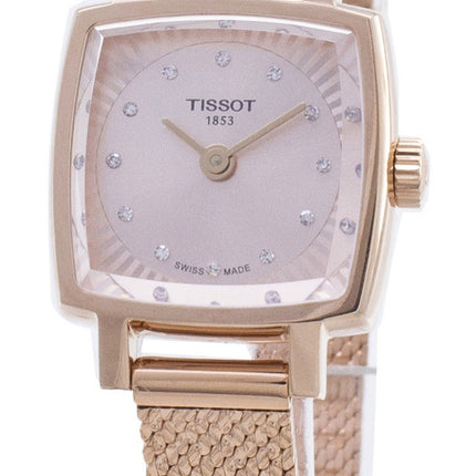 Tissot T-Lady Lovely Square T058.109.33.456.00 T0581093345600 Diamond Accents orologio da donna